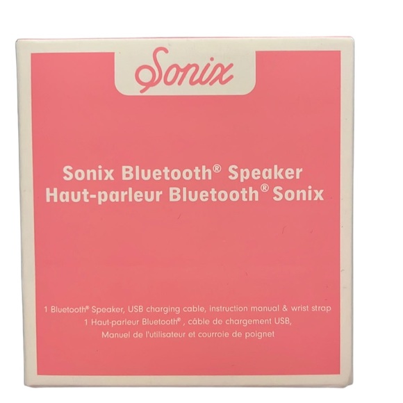 Sonix Bluetooth compact speaker pink NEW - Picture 2 of 5